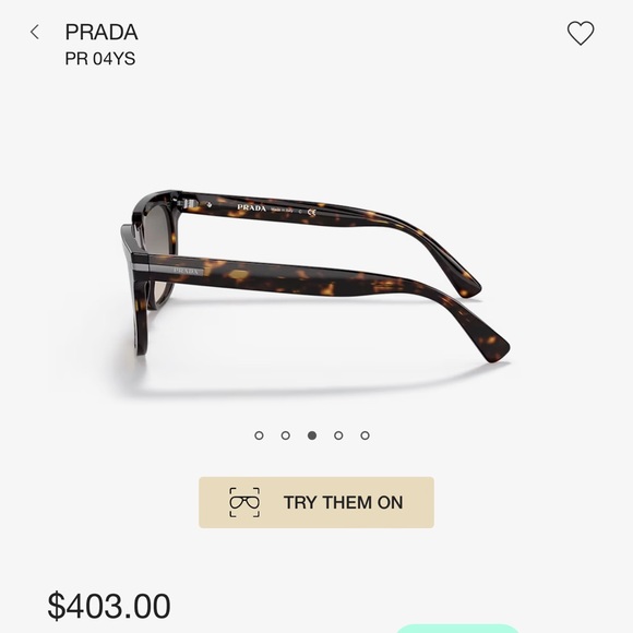 Tortoise PRADA PR 04YS sunglasses - Picture 2 of 6
